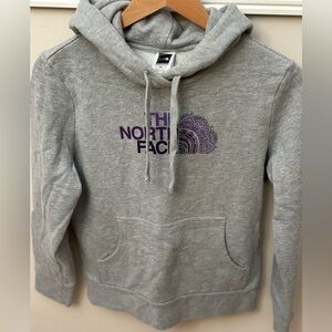 The North Face  Hoodie with Purple Design